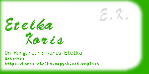 etelka koris business card